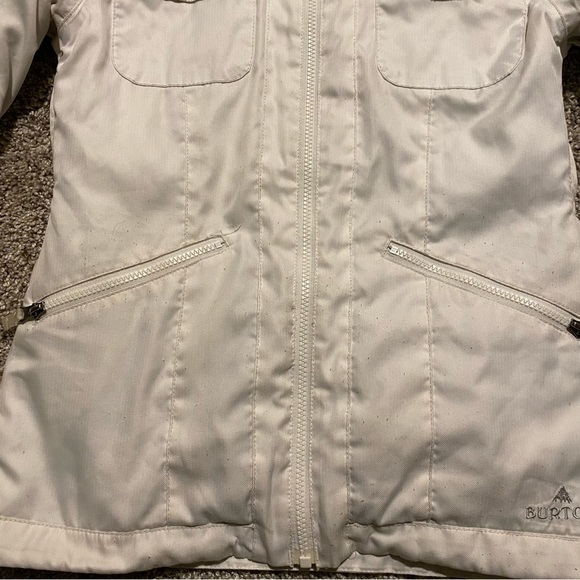 Burton Women’s Dry Ride Snowboard Jacket White Recycled Polyester XS - Picture 10 of 11
